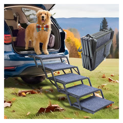 SHUNLONG extra wide dog ramp car side view enables easy vehicle entry for large dogs