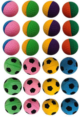 SHUYUE foam soccer balls indoor cat toys pack; engaging play for curious cats