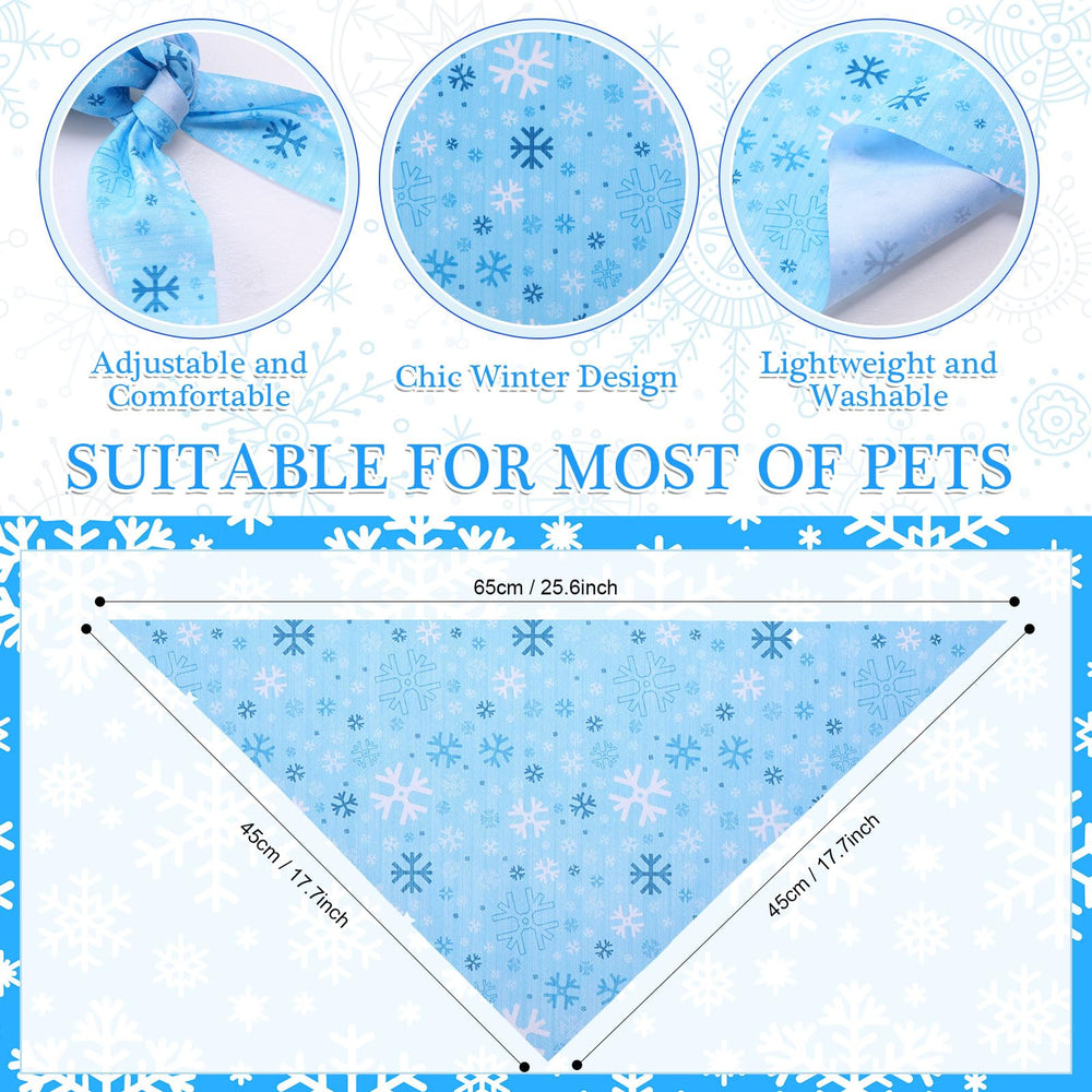 Shyyween penguin design dog bandana with playful winter styling