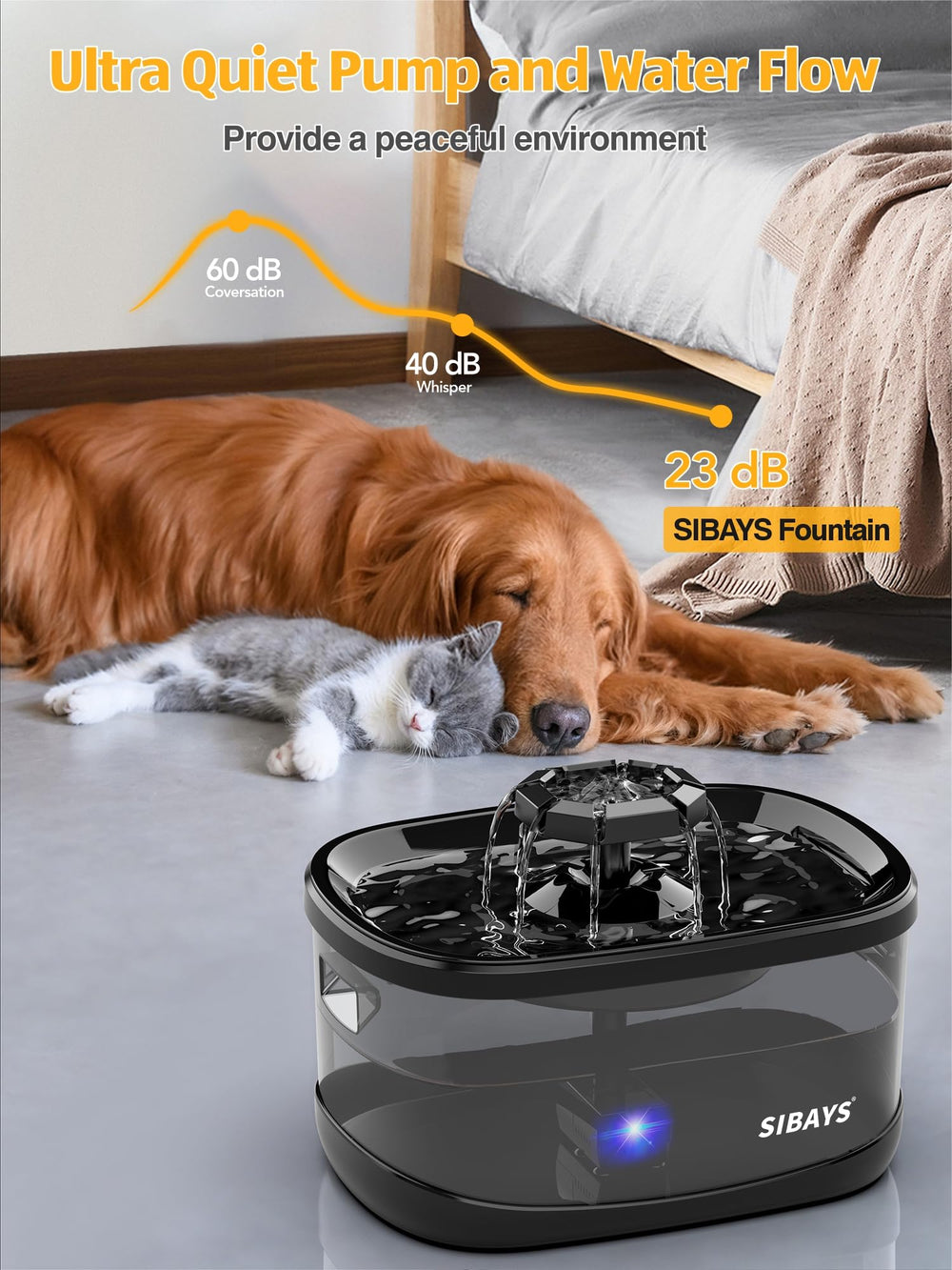 SIBAYS anti-clogging protection feature shown guarding continuous flow.