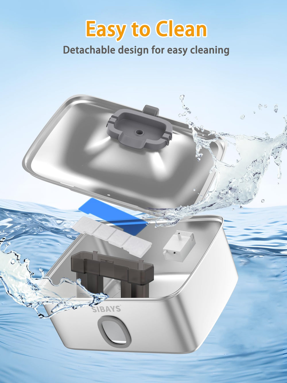 SIBAYS easy-clean design with quick disassembly for maintenance