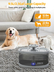 SIBAYS FS68 three-flow-mode design encourages pets to drink