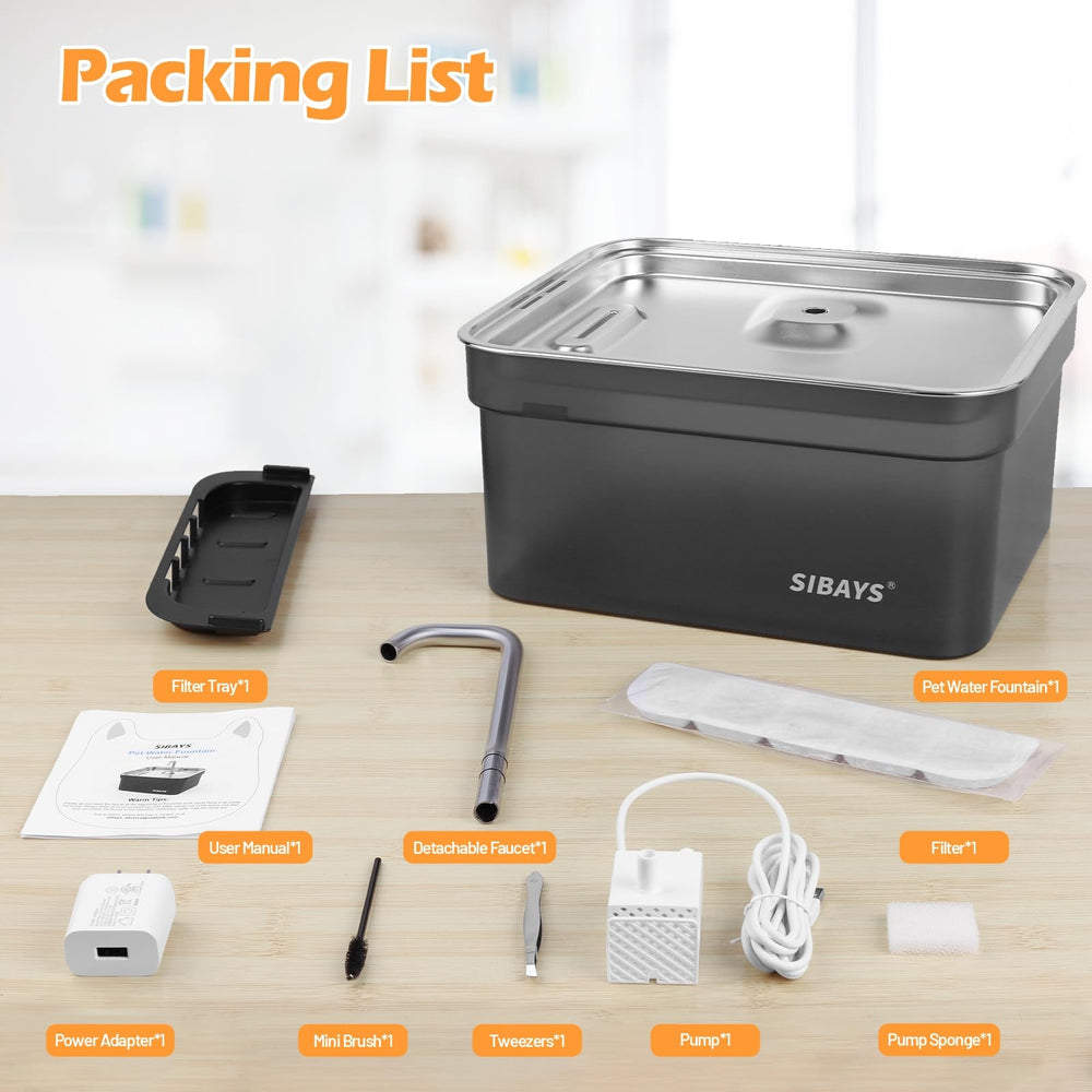 SIBAYS FS70 easy-clean disassembly simplifies routine maintenance for pet homes
