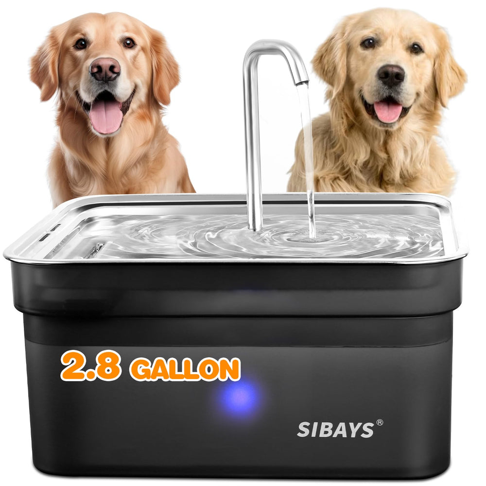 SIBAYS FS70 large-capacity fountain area shows easy hydration for multiple pets