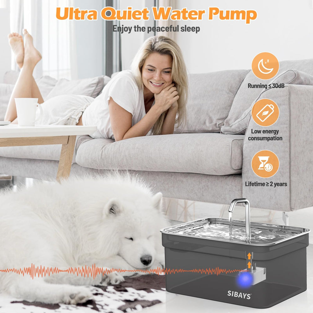 SIBAYS FS70 quiet pump operates below 30dB for peaceful home use