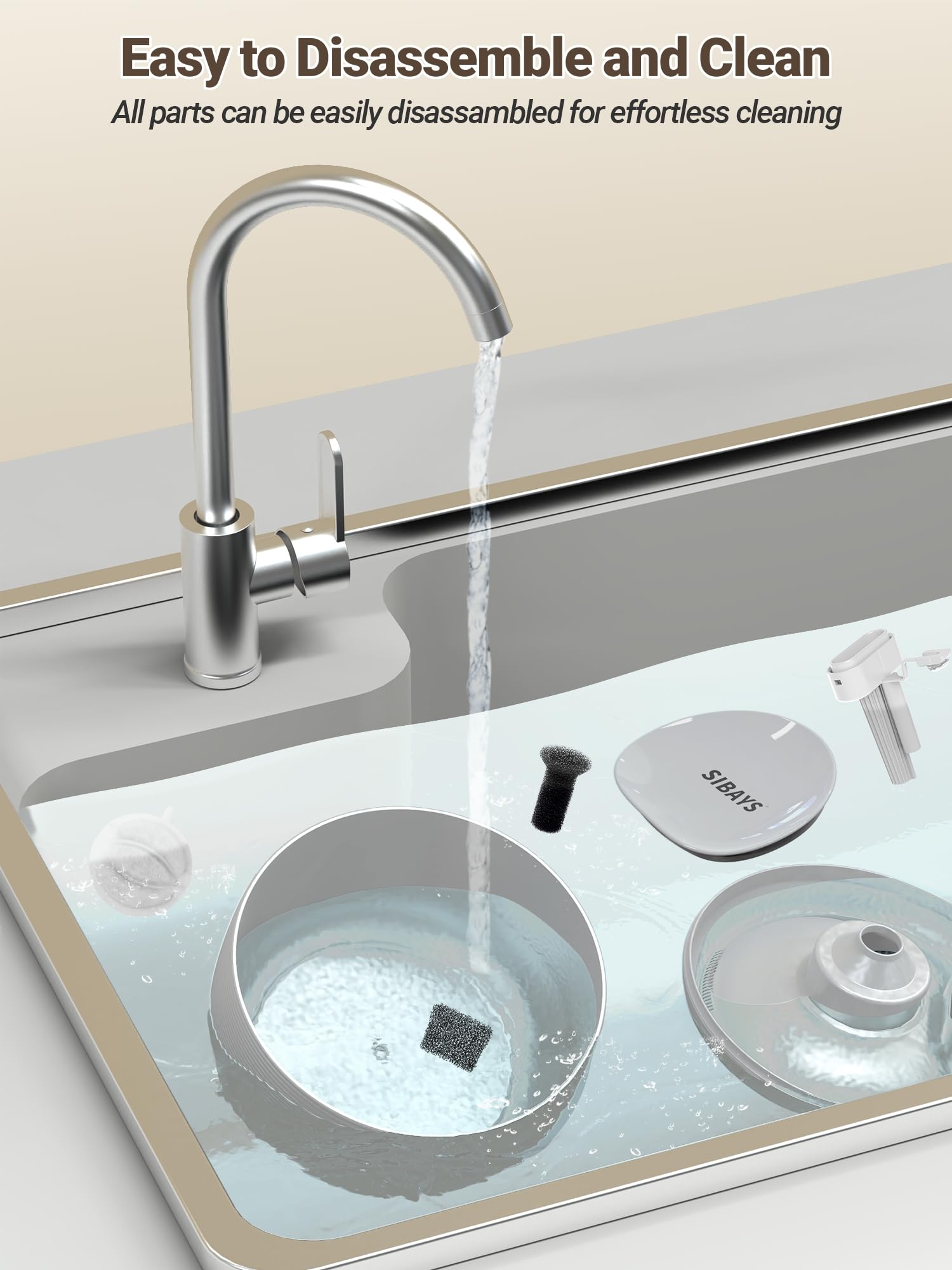 SIBAYS FS77 easy-clean design enables quick maintenance and thorough cleaning.