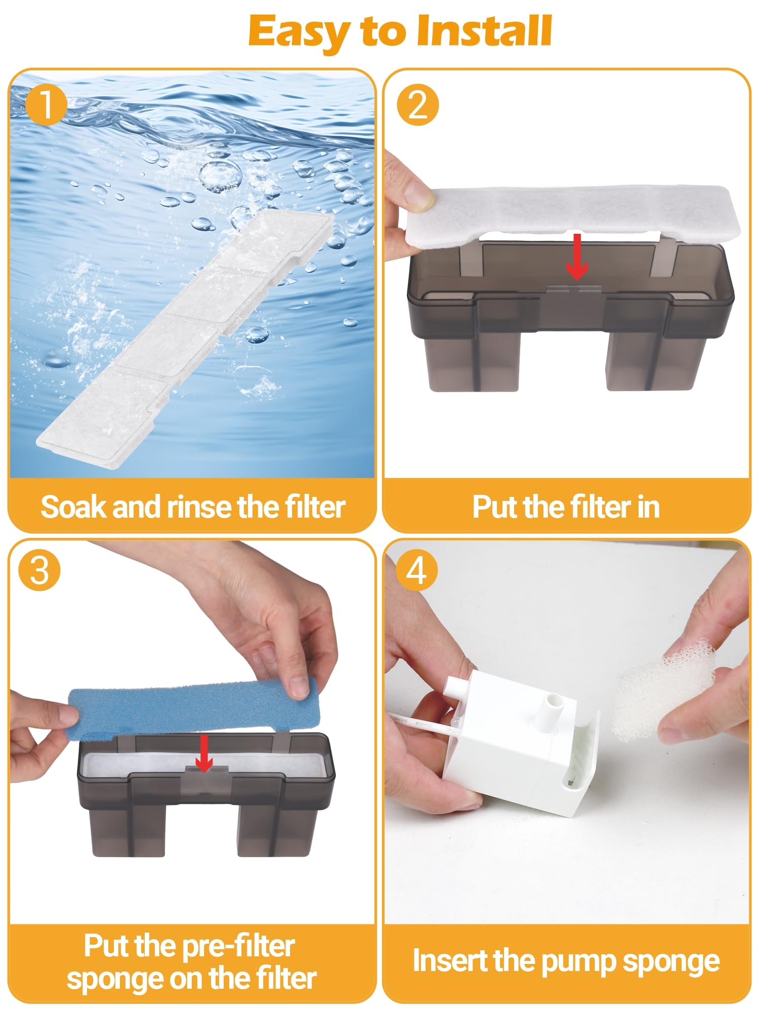 SIBAYS high-density pump sponge detail signals durable filtration and steady flow.