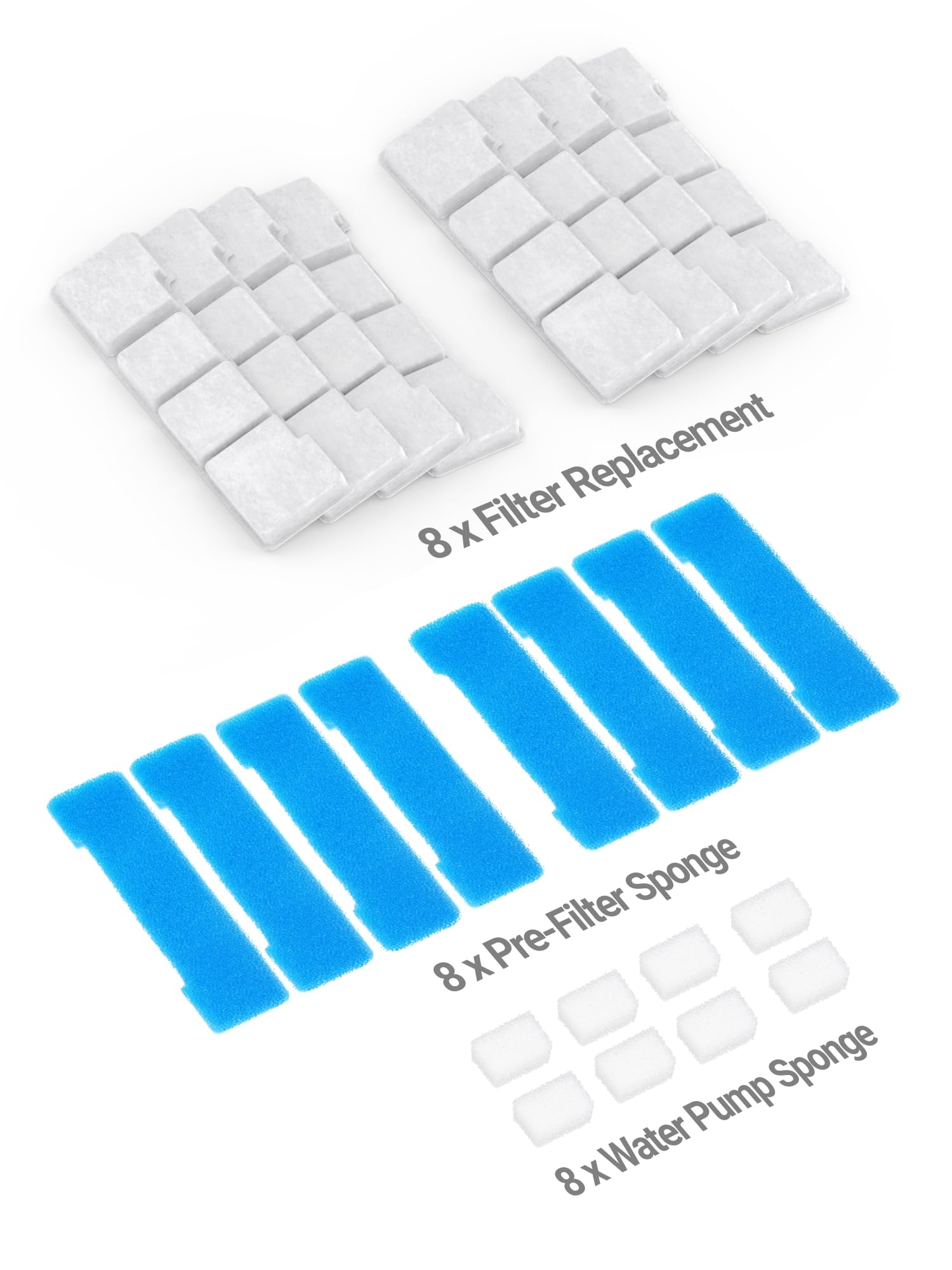 SIBAYS PP cotton filters show dual-layer filtration for clearer water.