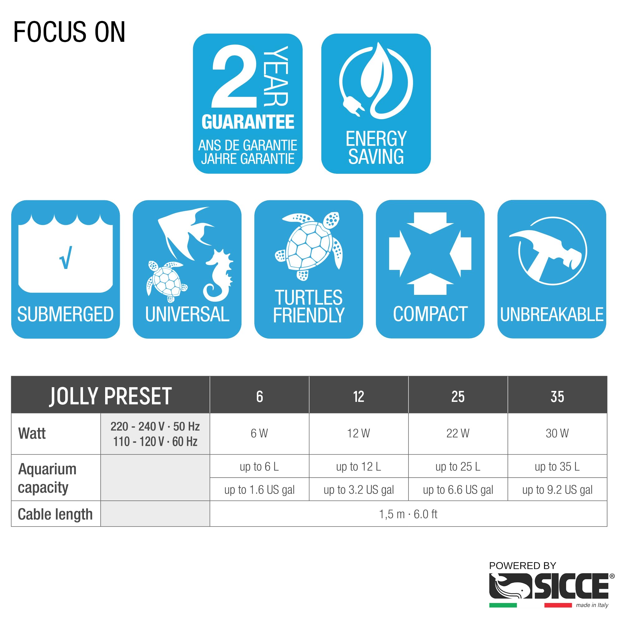 Sicce versatile for freshwater and saltwater tanks image.