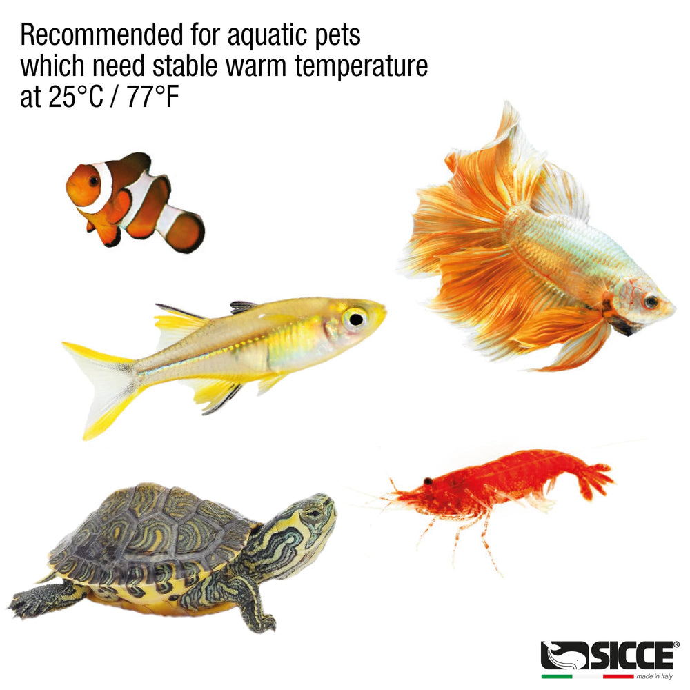 Sicce Jolly outer shell image showcases reinforced, fully submersible construction for safe aquarium use.