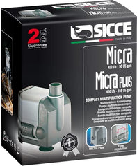 Sicce MICRA anti-vibration suction cups stabilize the pump during operation