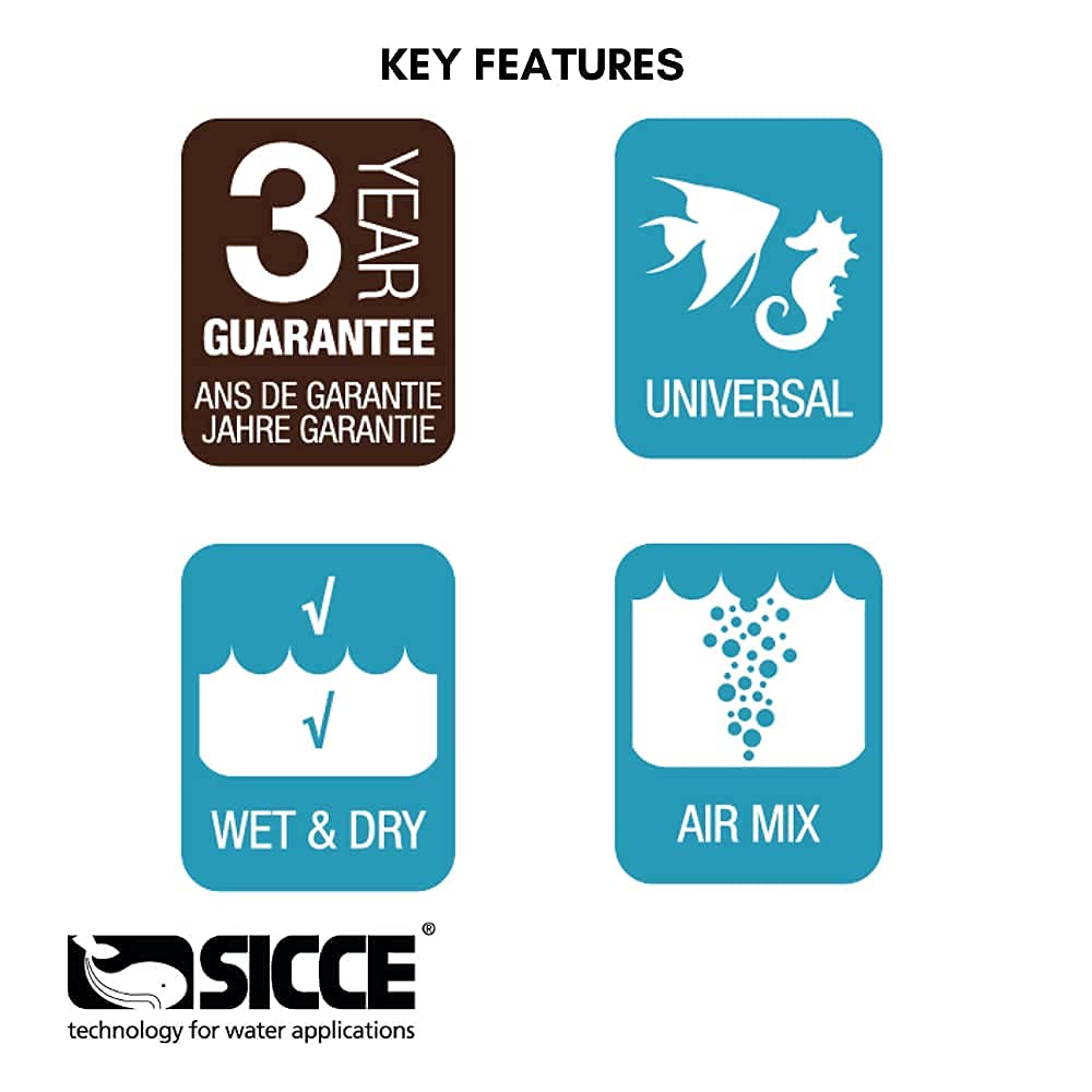Sicce MULTI 800 assembly view with screwdriver for setup and maintenance
