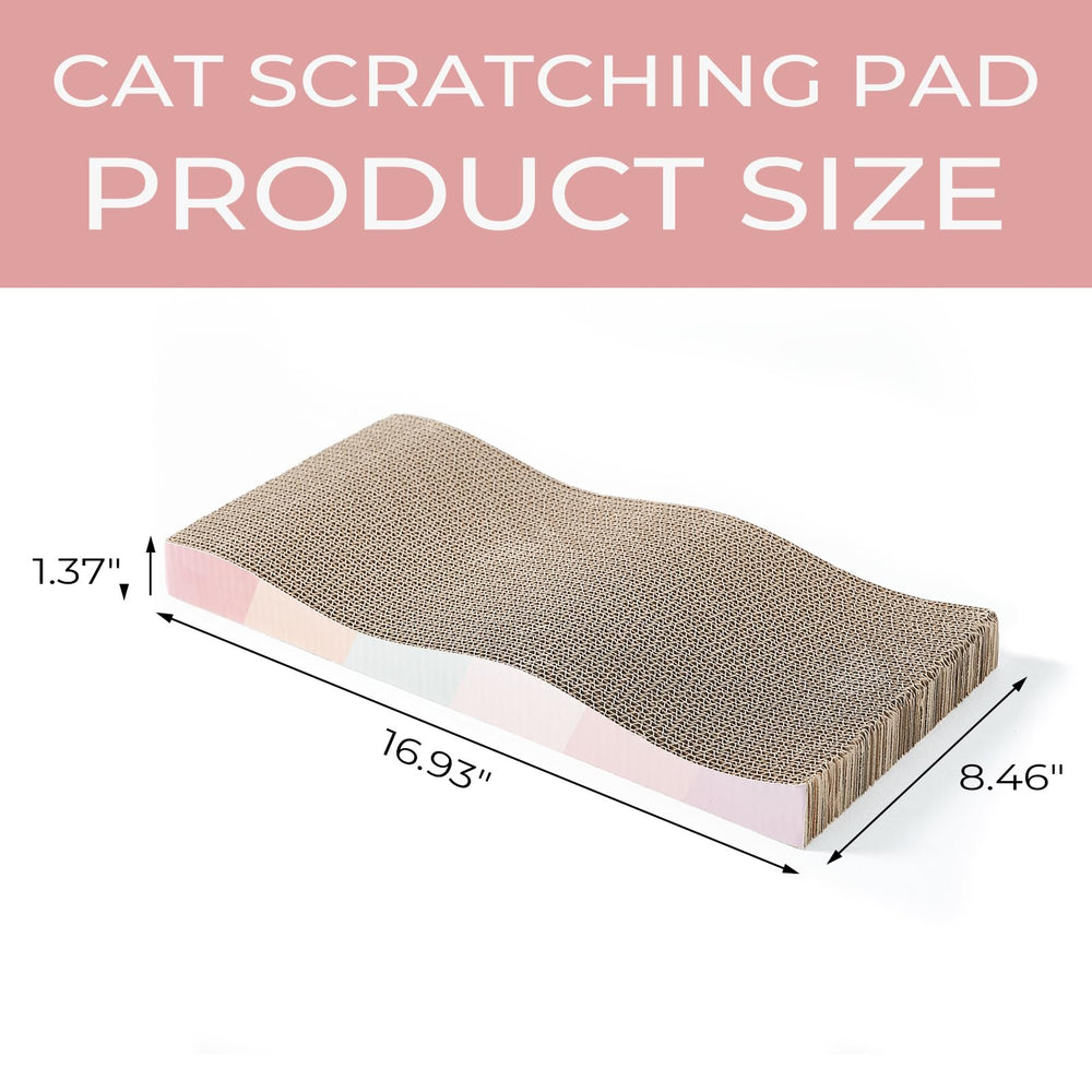 SIDAZON curved-wave design scratching pad close-up showing comfortable curve for lounging and scratching.
