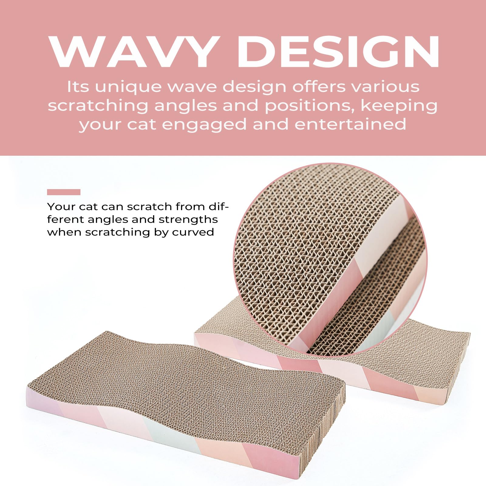SIDAZON reversible scratching pad double-sided durable surface view.
