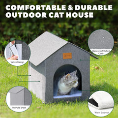 Siedihit cat house entrance 8x9 demonstrates easy access for cats and small pets