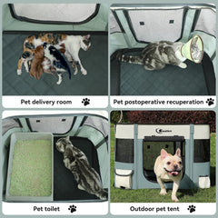 Siedihit dog playpen carry case emphasizes portability for easy travel and storage.