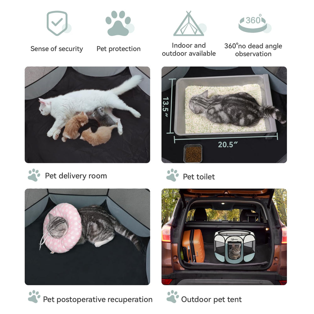 Siedihit dog playpen is easy to clean with wipe or wash