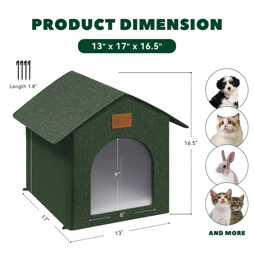 Siedihit outdoor cat house suitable for indoor and outdoor spaces as a cozy cave