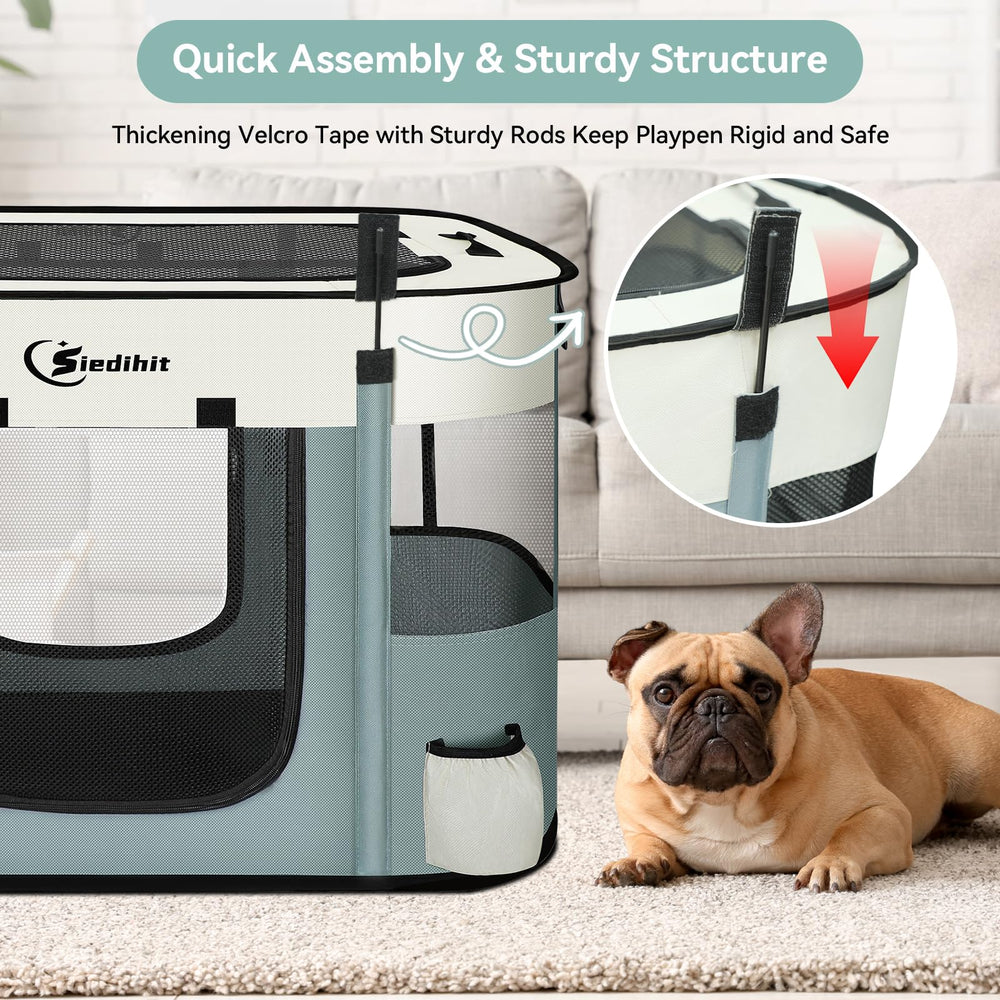 Siedihit playpen carry-case offers convenient storage and transport