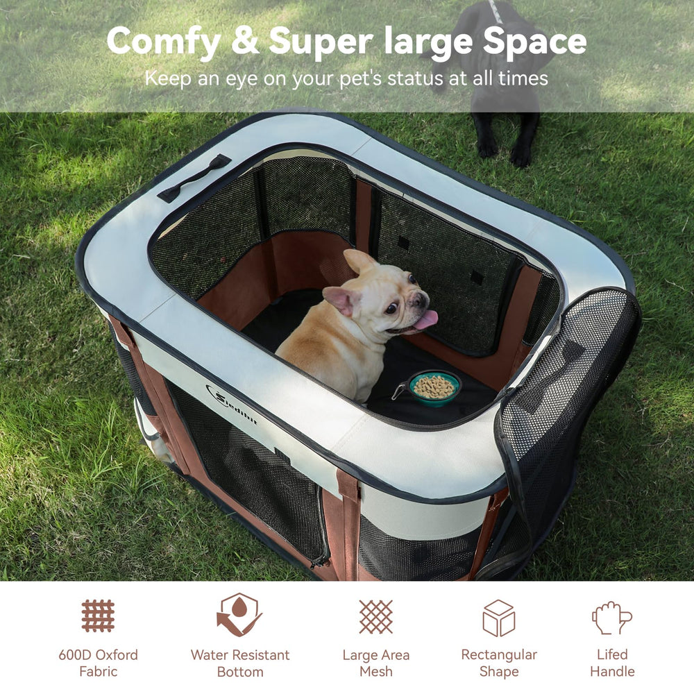 Siedihit playpen medium size 31x23x20 inches for puppies and kittens.