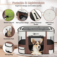 Siedihit playpen-size-small-28x22x17 highlights suitable space for tiny pets.