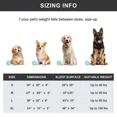SIEMOUR dog bed breathable mesh cover simplifies cleaning and helps maintain freshness.