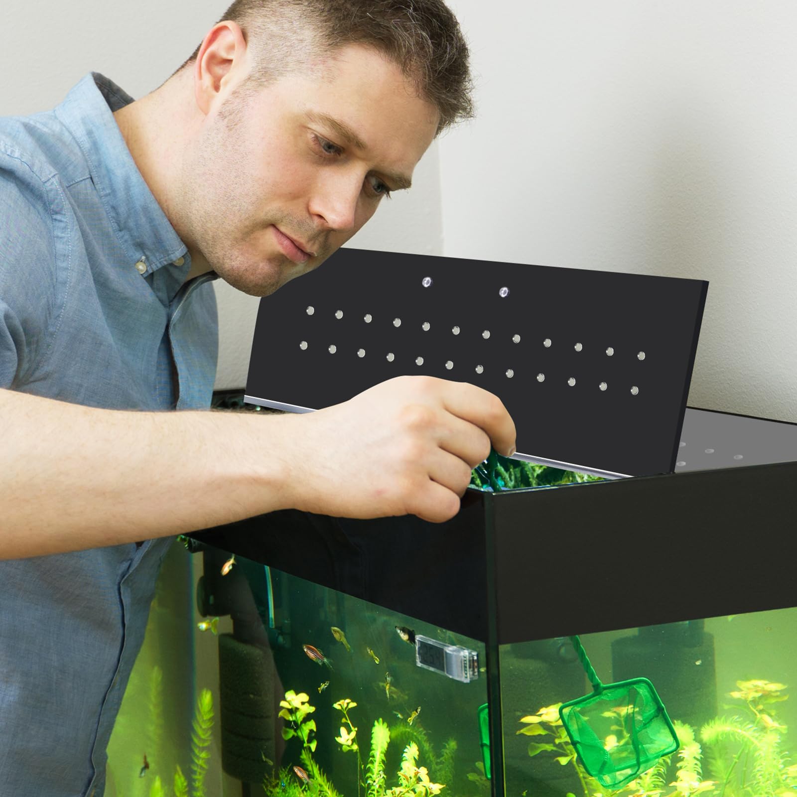 Sieral aquarium canopy hook knife included enables precise cutting for aeration equipment