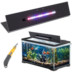 Sieral aquarium lid polycarbonate canopy provides durable protection and clear viewing.