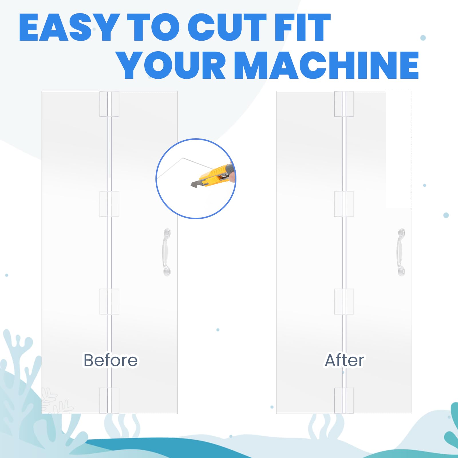 Sieral includes a hook knife to trim for oxygen pumps or equipment.