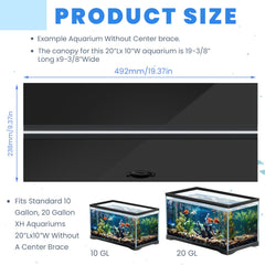 Sieral LED aquarium light brightens the tank for better observation.