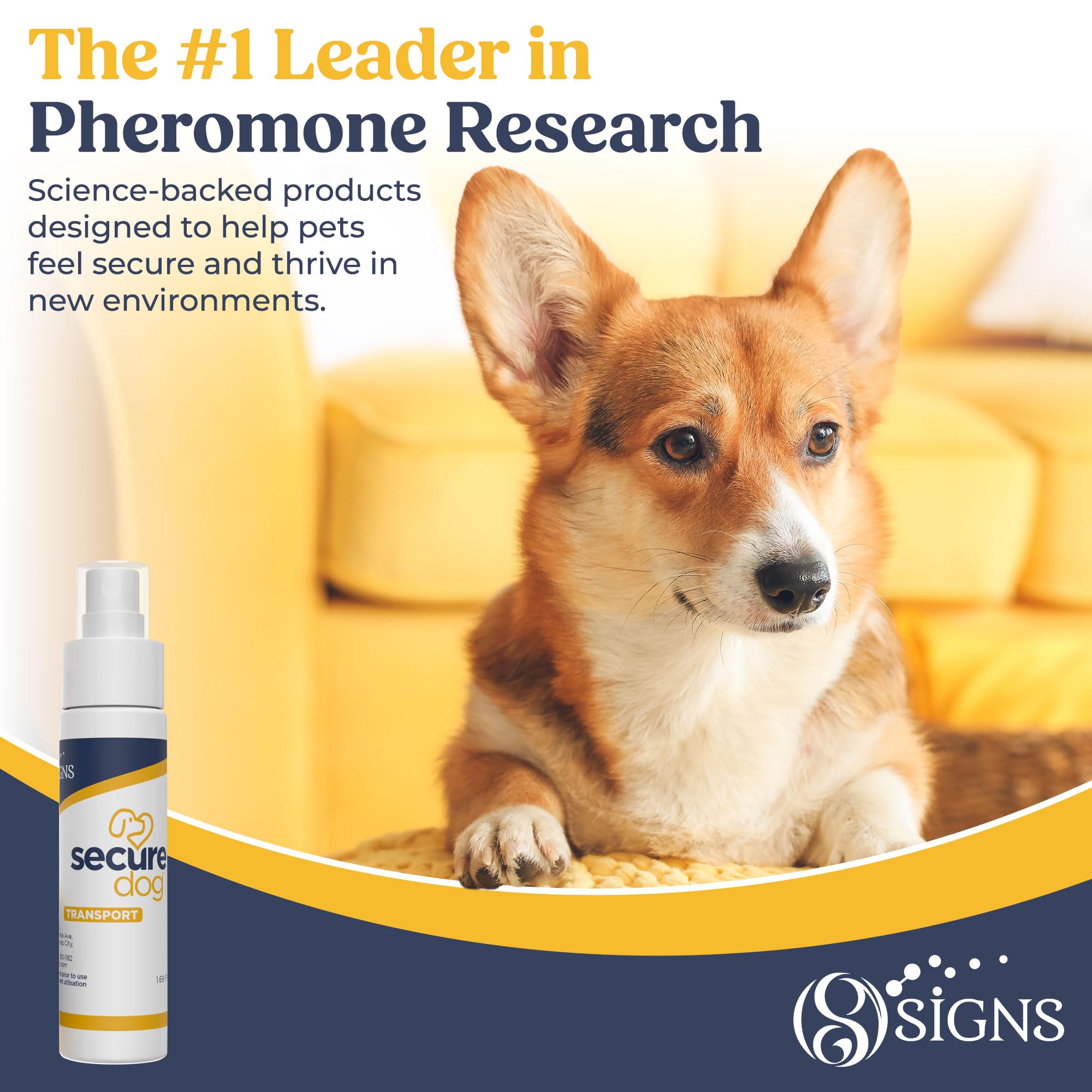 SIGNS SecureDog Transport packaging-box highlights easy-to-use mist.