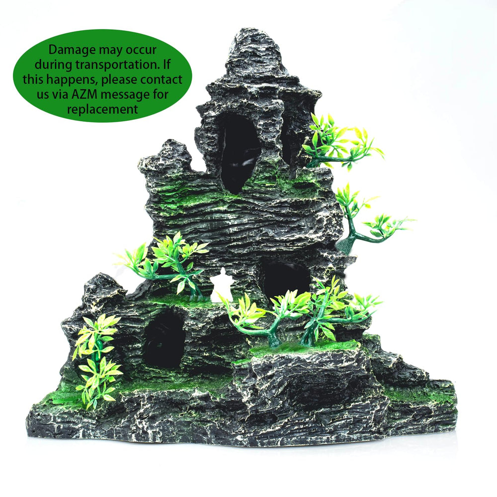 SiissaPeksid easy-install mountain ornament stays stable after setup.