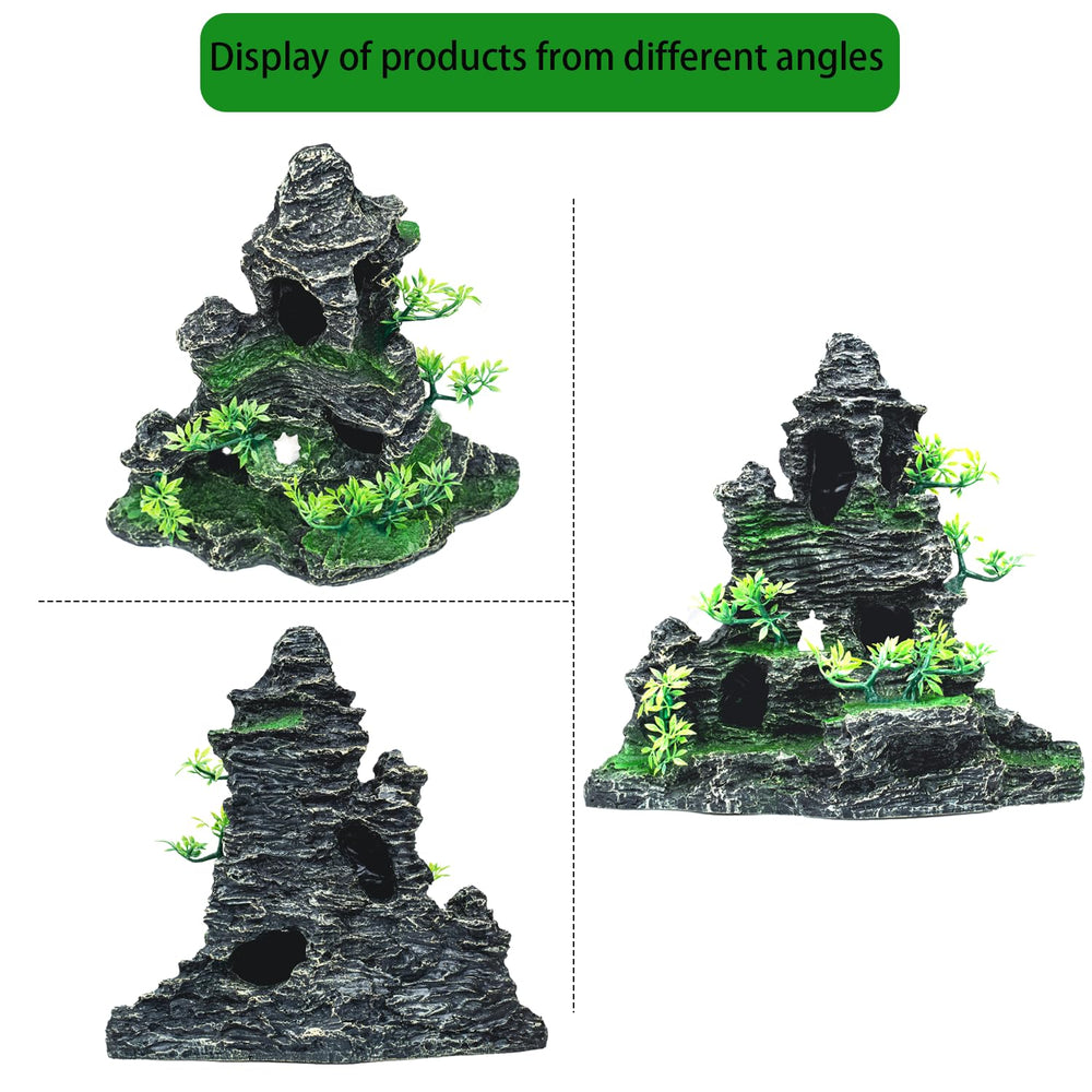 SiissaPeksid durable resin decor suits freshwater and saltwater tanks.