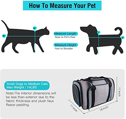 Siivton 4-sides expandable pet carrier expanded state demonstrates extra room for cats or small dogs