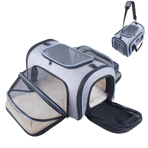 Siivton pet carrier fleece pad removable for easy machine washing after trips