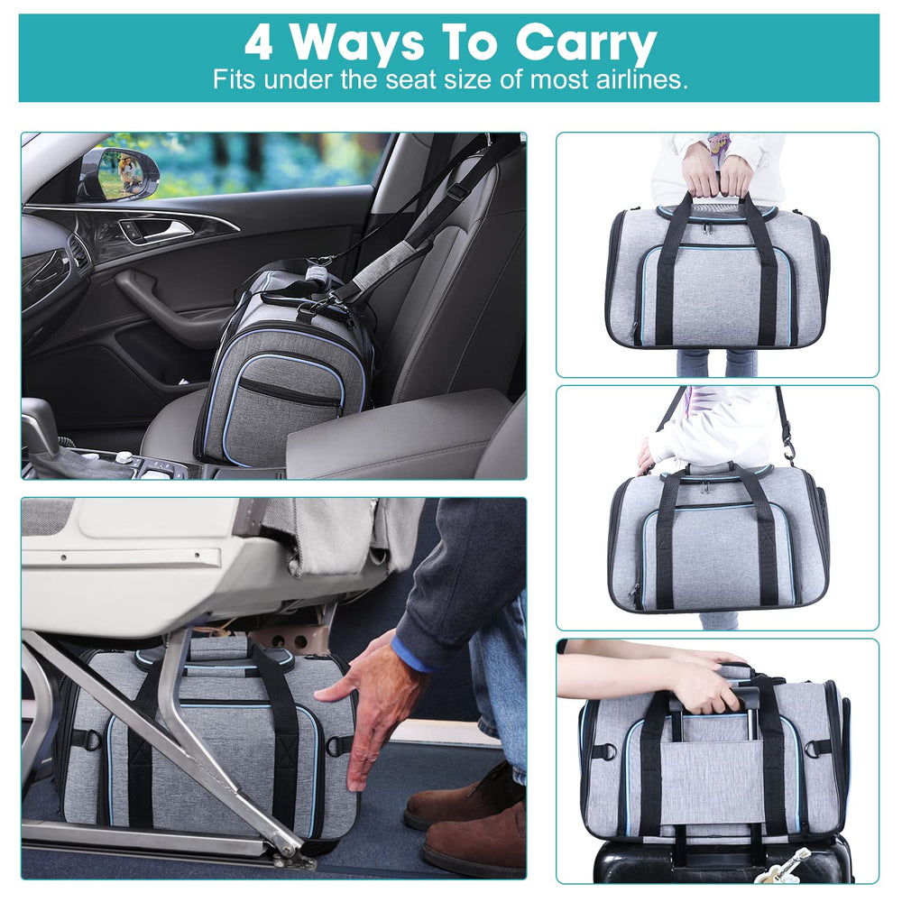Siivton pet carrier fleece pad remove-and-wash feature simplifies cleaning