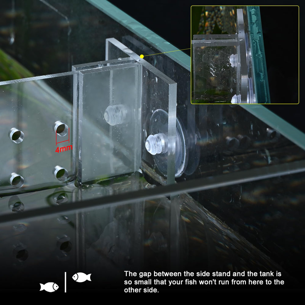 SIKGFPN acrylic divider side brackets provide stable, low-gap partitioning.