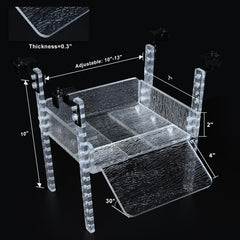 SIKGFPN adjustable turtle basking platform ramp angle aids safe access