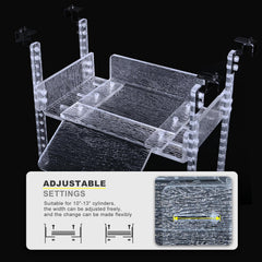 SIKGFPN adjustable turtle basking platform ramp detail demonstrates slip-resistant access