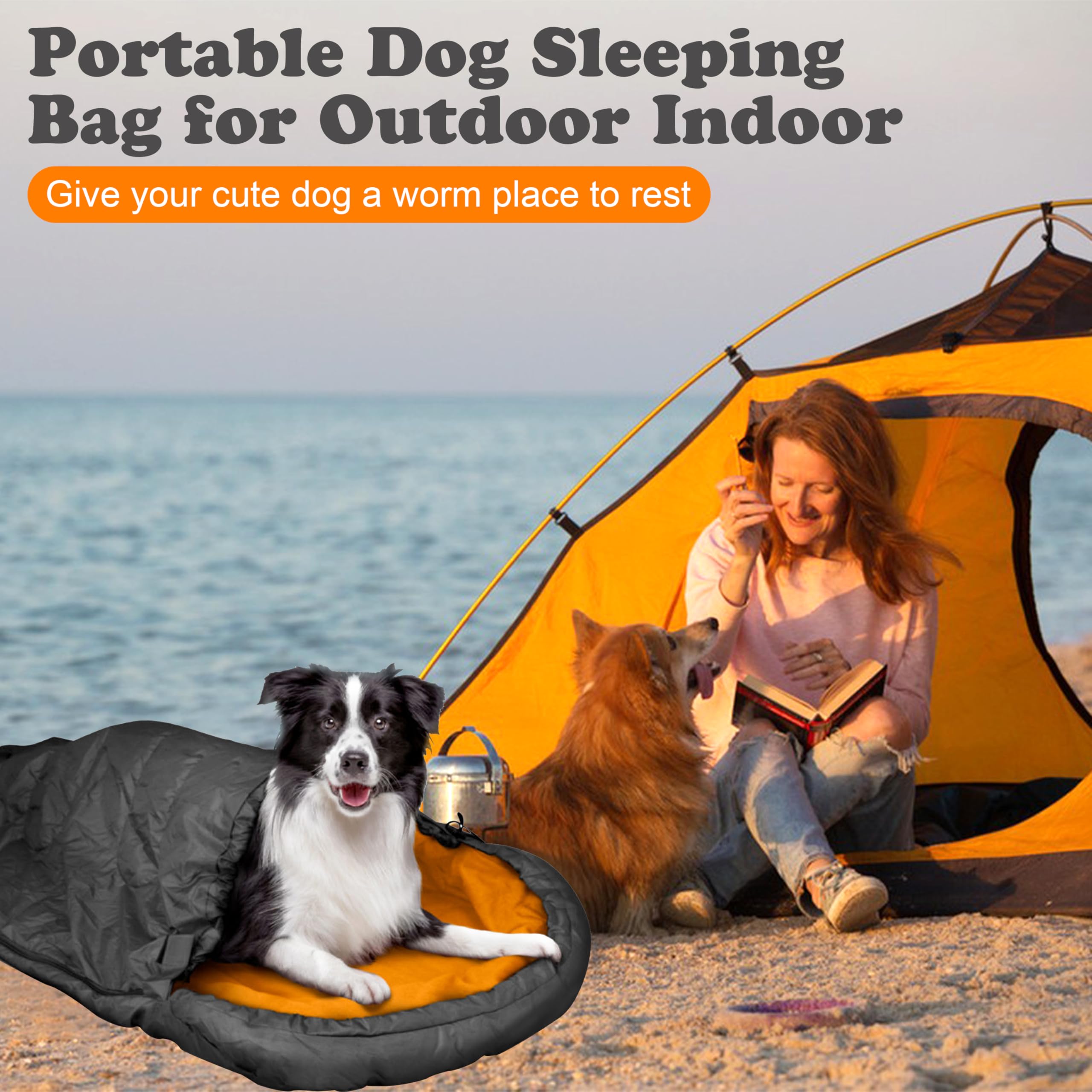SILANON dog sleeping bag carry bag packable for travel
