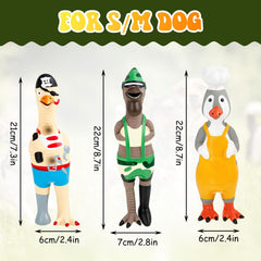 Silipull large and small dog friendly chicken toy fits varied dogs and carries easily