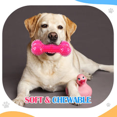 Silipull pink spiky squeaker football toy stimulates curiosity and interactive play for energetic pets.