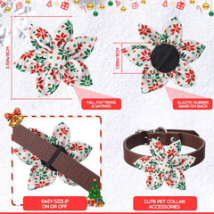 Silkfly elastic-back dog collar flowers enable quick on-off styling.