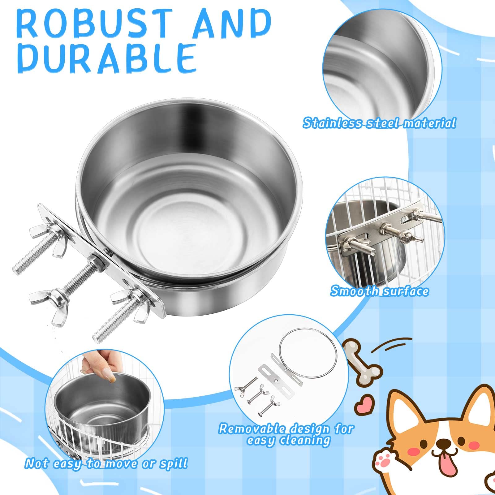 Silkfly stainless steel bowls are dishwasher-safe and easy to clean