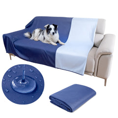 SILLY LEGACY waterproof bed cover protects mattress from pet hair and spills.
