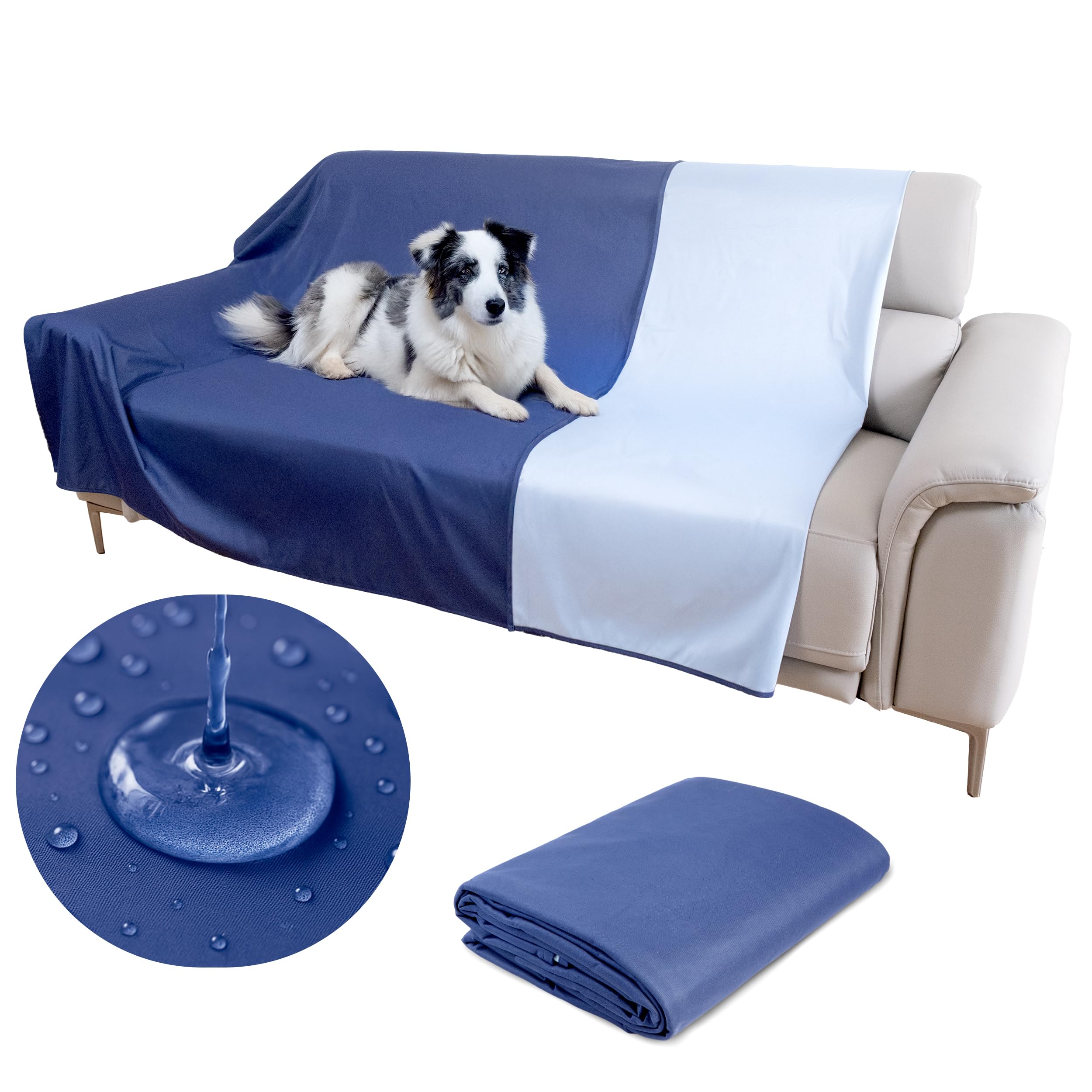 SILLY LEGACY bed cover reversible shades showing two-tone option for room styling and protection.
