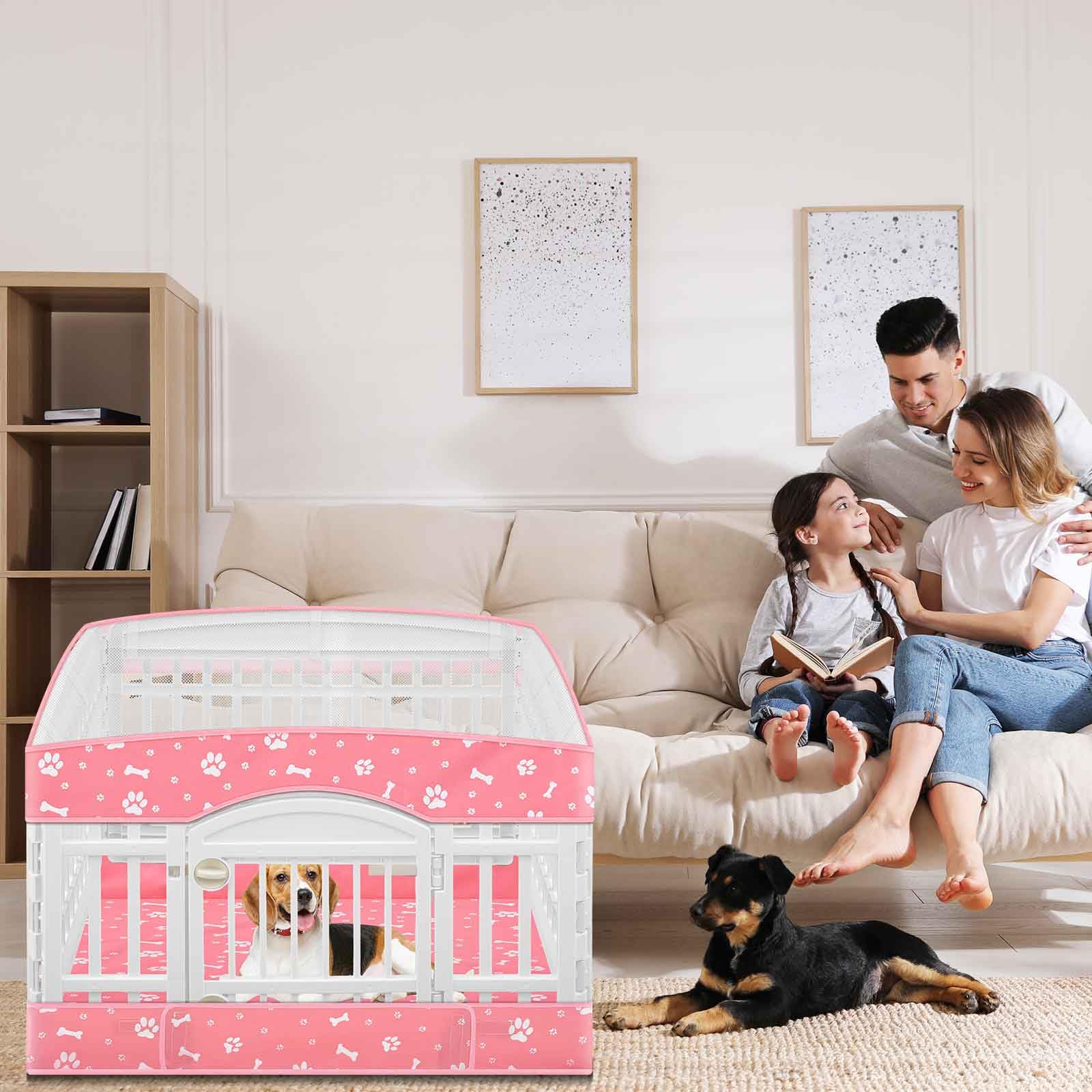 SilTriangle 36-inch four-panel setup with cover and mat tool-free install.