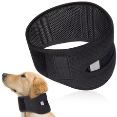 SilTriangle dog neck brace side view showing adjustable support during recovery