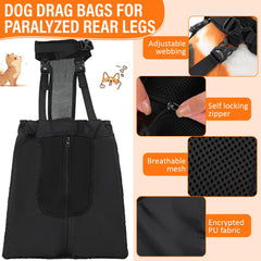 SilTriangle drag bags with zipper closure keeps fur clean and reduces wear.