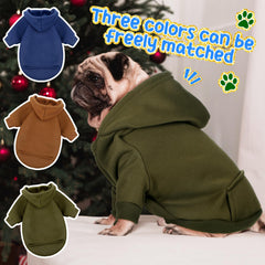 SilTriangle dog hoodie easy wear stretch neckline for effortless on and off.